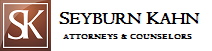 Logo for Seyburn Kahn, Attroneys and Counselors. 